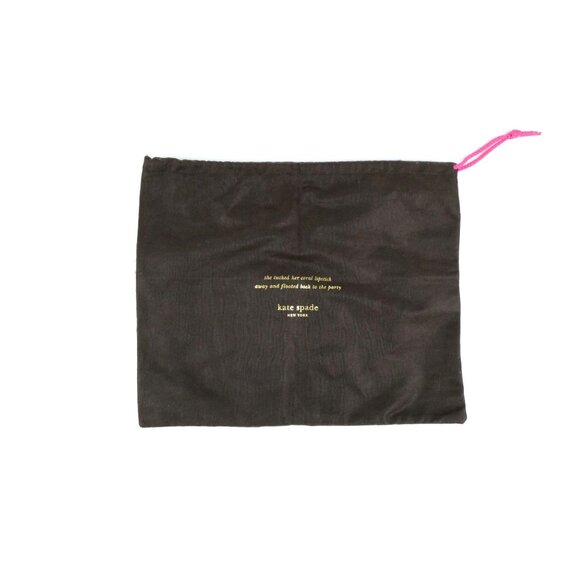 Kate Spade New York Brown Pink Drawstring Purse Protector Cover - Picture 1 of 4